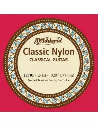 Струни для гітар D'ADDARIO J2701 CLASSIC NYLON NORMAL TENSION - 1ST