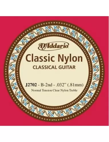Струни для гітар D'ADDARIO J2702 CLASSIC NYLON NORMAL TENSION - 2ND