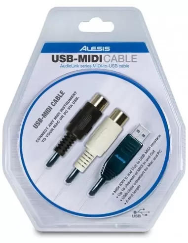 Аксесуари для клавішних ALESIS USB - MIDI CABLE