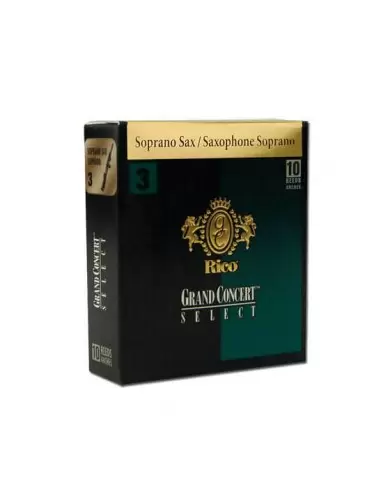 Трости для духовых RICO Grand Concert Select - Soprano Sax 2.5 - 10 Box
