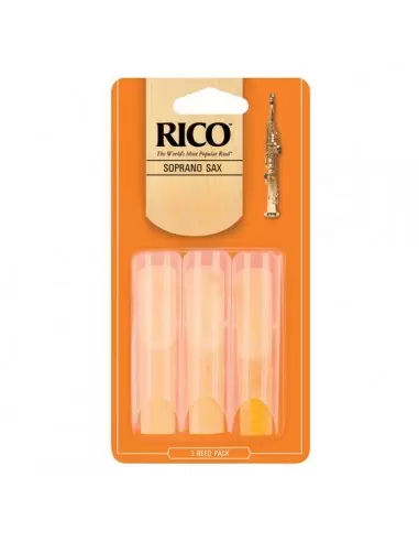 Трости для духовых RICO Rico - Soprano Sax 1.5 - 3-Pack