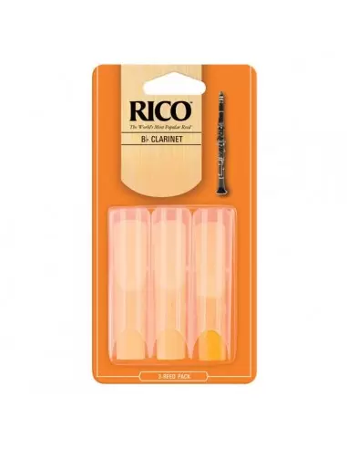 Трости для духовых RICO Rico - Bb Clarinet 2.0 - 3 Pack
