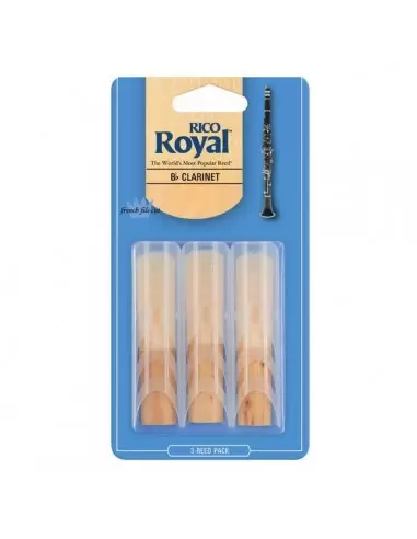 Трости для духовых RICO Rico Royal - Bb Clarinet 1.5 - 3-Pack