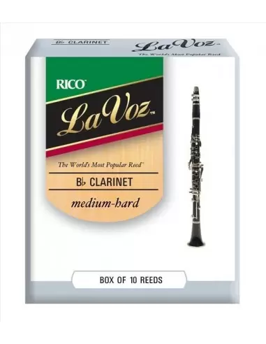 Трости для духовых RICO La Voz - Bb Clarinet Medium Hard - 10 Box