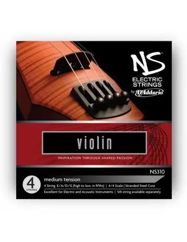 Струны для смычковых D`ADDARIO NS310 NS Electric Violin 4/4