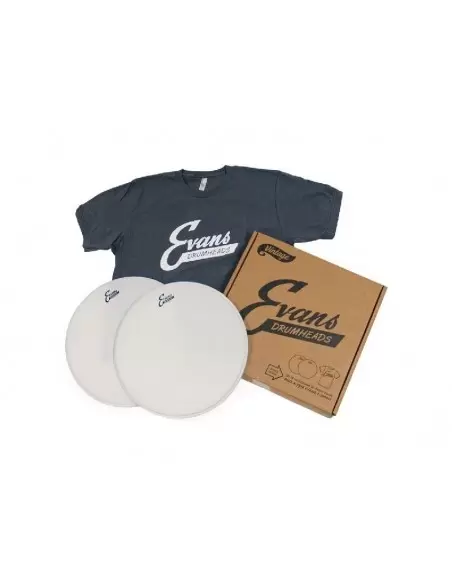 Пластик для ударных EVANS EPP2B14G1V G1 DOUBLE PACK PLUS T-SHIRT