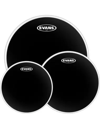 Пластик для ударных EVANS ETPCHR-R BLACK CHROME ROCK SET