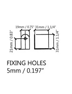 Уголок Стяжка B0715z 31х19 сталь 1,2мм, оцинкованный 2