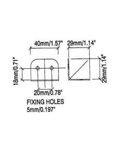 Уголок Стяжка B1130z 31х40 сталь 1,2мм, оцинкованный. Радиус 5мм 2