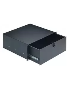 Купить Konig & Meyer 49124-074-55 Ящичек для рэка с выдвижным блоком высотой 4U, черный 