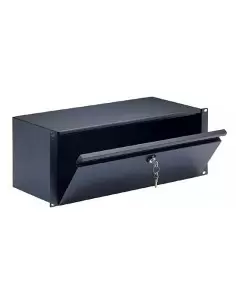 Купить Konig & Meyer 49104-000-55 Ящичек для рэка с замком высотой 4 U, черный 