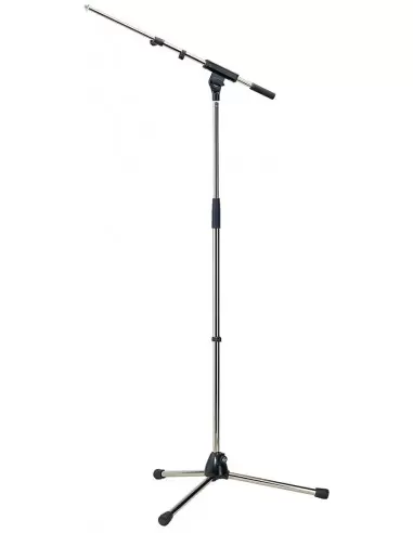 Купить Konig & Meyer 21080-300-01 Микрофонная стойка с телескопичекой поворотной стрелой, никелированная 