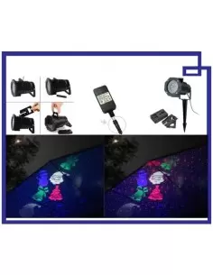 Купить Лазер уличный водонепроницаемый 13P06 Red + Blue moving firefly garden laser + LED  2