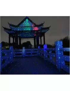 Купить Лазер уличный водонепроницаемый 13P04 Green + Blue moving firefly garden laser + LED  2