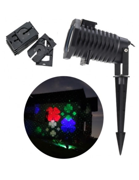 Купити Лазер вуличний водонепроникний 13P02 Red + Green moving firefly garden laser + LED