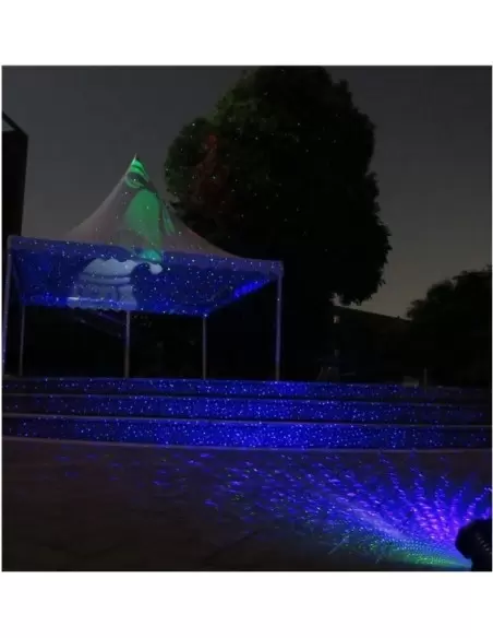 Купить Лазер уличный водонепроницаемый 12P05 Blue static firefly garden laser + LED 