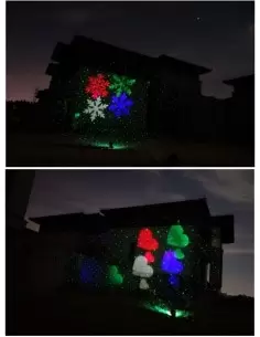 Купить Лазер уличный водонепроницаемый 12P02 Green moving firefly garden laser + LED  2