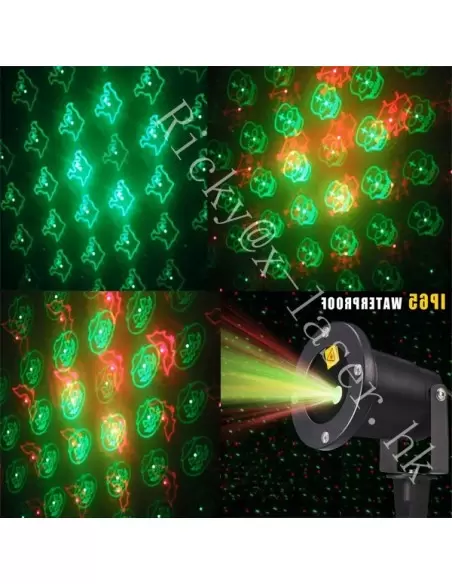 Купить Лазер уличный водонепроницаемый X-Laser X-34P-4-D RG moving laser 12 Halloween с ДУ 