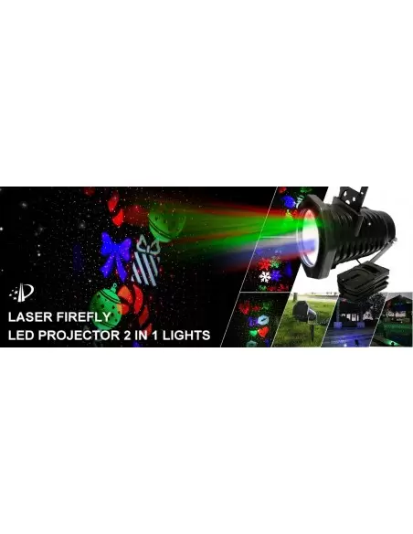 Купити Лазер вуличний водонепроникний 12P03 Red static firefly garden laser + LED
