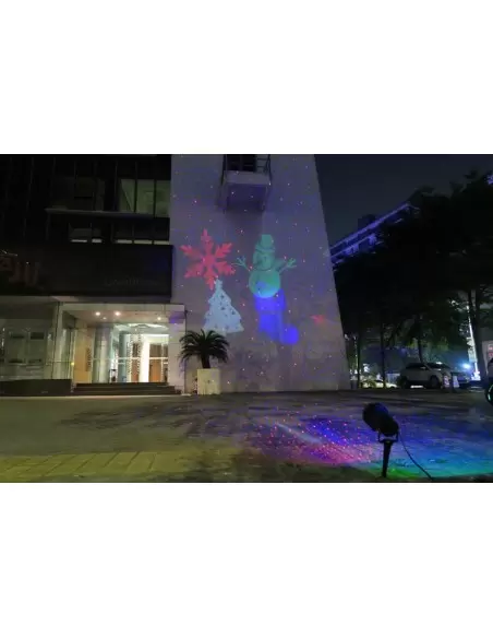 Купить Лазер уличный водонепроницаемый 13P06 Red + Blue moving firefly garden laser + LED 