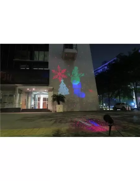 Купить Лазер уличный водонепроницаемый 13P02 Red + Green moving firefly garden laser + LED 
