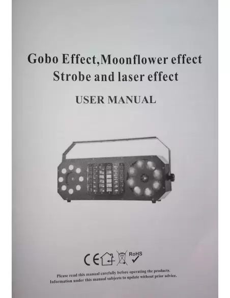 Световой LED прибор New Light VS-86 GOBO, MOONFLOWER, STROBE/CHASE and LASER