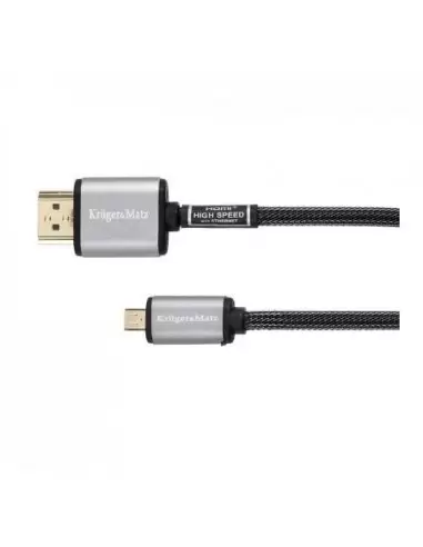 Готовий кабель HDMI - micro HDMI штек.-штек. (A - D) 1.8m Kruger&Matz KM0327