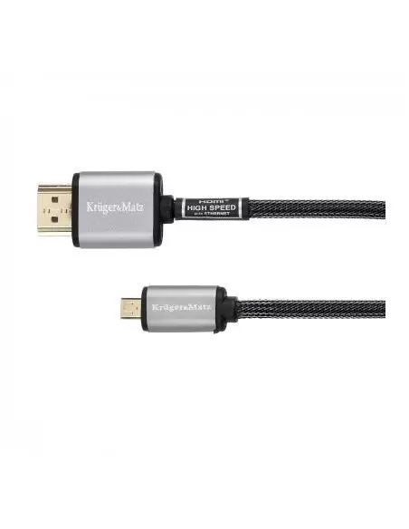 Готовый кабель HDMI - micro HDMI штек.-штек. (A-D) 1.8m Kruger&Matz KM0327