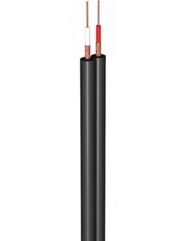 Купить Коаксиальный кабель Shulz Kabel DK 3 плоский аудио, двуж, чёрный. 