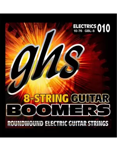 Купить GHS GBL-8 струны для 8-струнной электрогитары серии Boomers, 010 013 017 DY26 DY36 DY46 DY60 DY76 