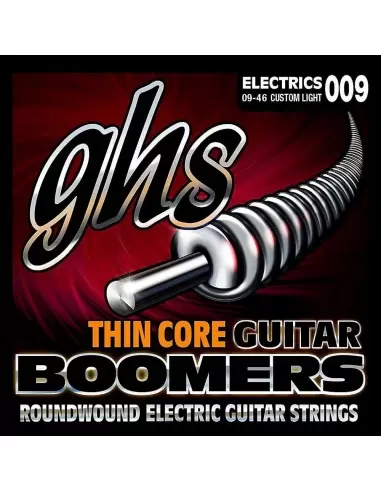 Купити GHS TC-GBCL струни для електрогітари серії THIN CORE BOOMERS®, CUSTOM LIGHT, 009 011 016 LC26 LC36 LC46