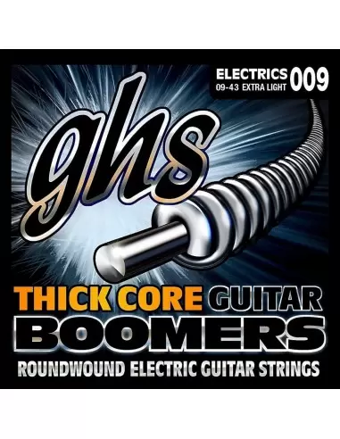 Купити GHS HC-GBXL струни для електрогітари серії THICK CORE BOOMERS®, Extra Light, 009 011 016 LC25 LC33 LC43
