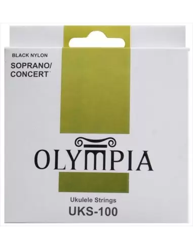 Купить Струны OLYMPIA UKS-100 для укулеле, (сопрано / концерт), черный нейлон 