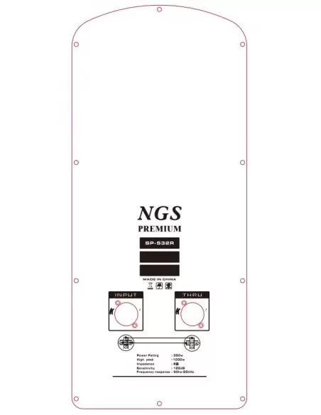 Пассивная акустическая система NGS Premium SP-532R 15" 350Вт, 8 Ом