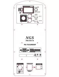 Активная акустическая система NGS Premium PA-T532RDSP 15", 350Вт 2