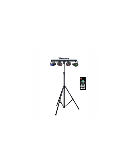 Мобильный световой комплект BIG SET PAR+UV STROBE+BALL+LASER