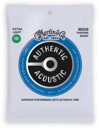 MARTIN MA530 Authentic Acoustic SP 92/8 Phosphor Bronze Extra