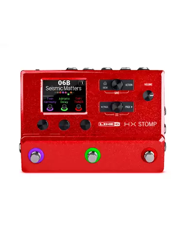 Гітарний ефект LINE6 HX Stomp Limited Edition Red