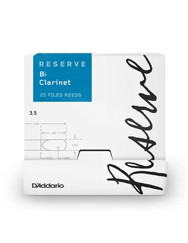 Тростини для кларнета D'ADDARIO DCR0135 - B25 Reserve Bb Clarinet #3.5 - 25 Box