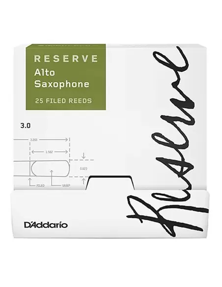 Тростини для альт саксофона D'ADDARIO DJR0130 - B25 - Reserve - Alto Sax #3.0 - 25 Box