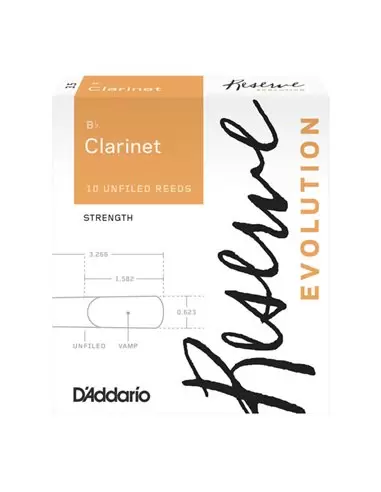 Трости для кларнета D`ADDARIO DCE1030 Reserve Evolution Bb Clarinet 3.0 - 10 Box