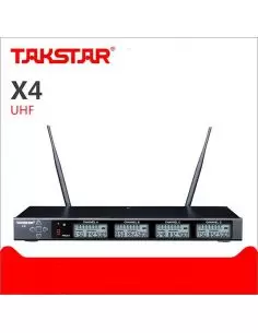 Купить X4 Takstar Приемник радиосистемы 4х канальный на 4 передатчика со свободным выбором конфигурации подключаемых устройств 