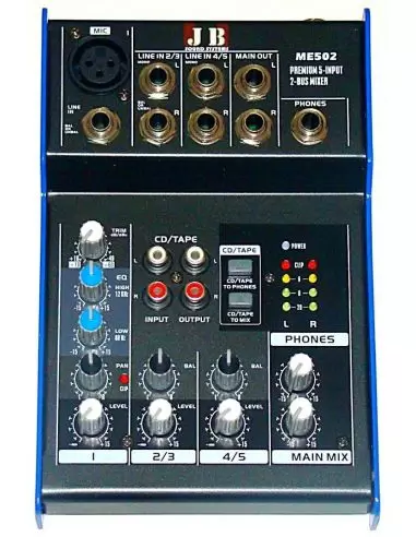 Купити ME502 JB sound пульт Мікшера 1 моно+2 стерео каналу