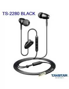 Купить TS-2280 BLACK Takstar Наушники Hands-free/гарнитура Apple MFi сертификат, идеально совместима с iPhone, iPad и iPod 