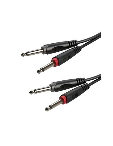 Купить RACC100L1.5 ROXTONE Готовый инструментальный кабель, Разъемы: 2xJack 6,3(Mono) - 2xJack 6,3 (Mono)-1.5м 