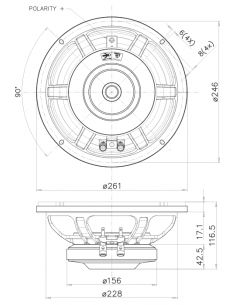 Купить FaitalPRO НЧ Динамик 10RS350 - 250 Вт (8 Ом)  2