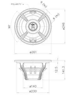 Купить FaitalPRO НЧ Динамик 10FH500 - 500 Вт (8 Ом)  2