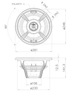 Купить FaitalPRO НЧ Динамик 10FH520 - 600 Вт (4 Ом)  2