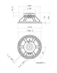Купить FaitalPRO НЧ Динамик 12PR310 - 300 Вт (4 Ом)  2