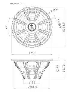 Купить FaitalPRO НЧ Динамик 12FH500 - 500 Вт (4 Ом)  2